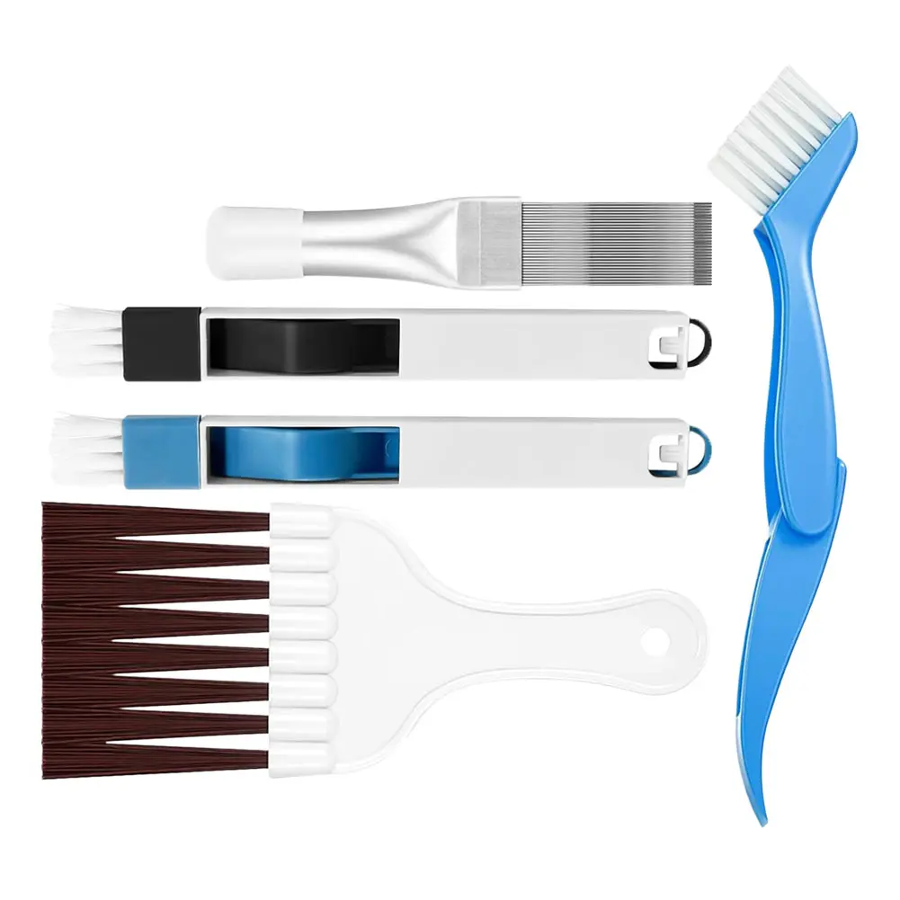 Comprehensive Brush Kit with 5 Pieces Perfectly Designed to Clean Air Conditioners Refrigerators Coils and More