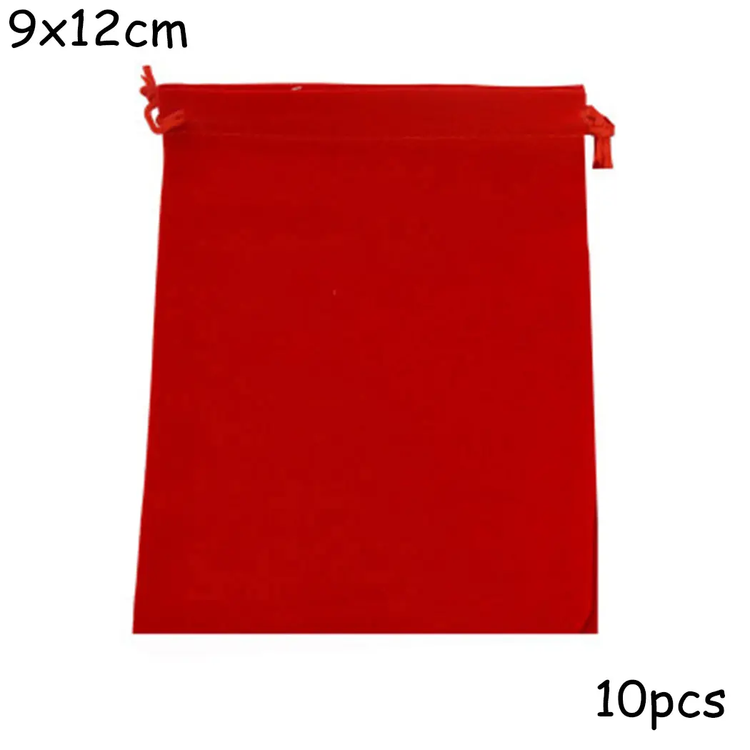 Red Velvet bag Pouch Set Candy Decoration Jewelry Wedding Drawstring Favor Holiday And New Parts Supply Useful