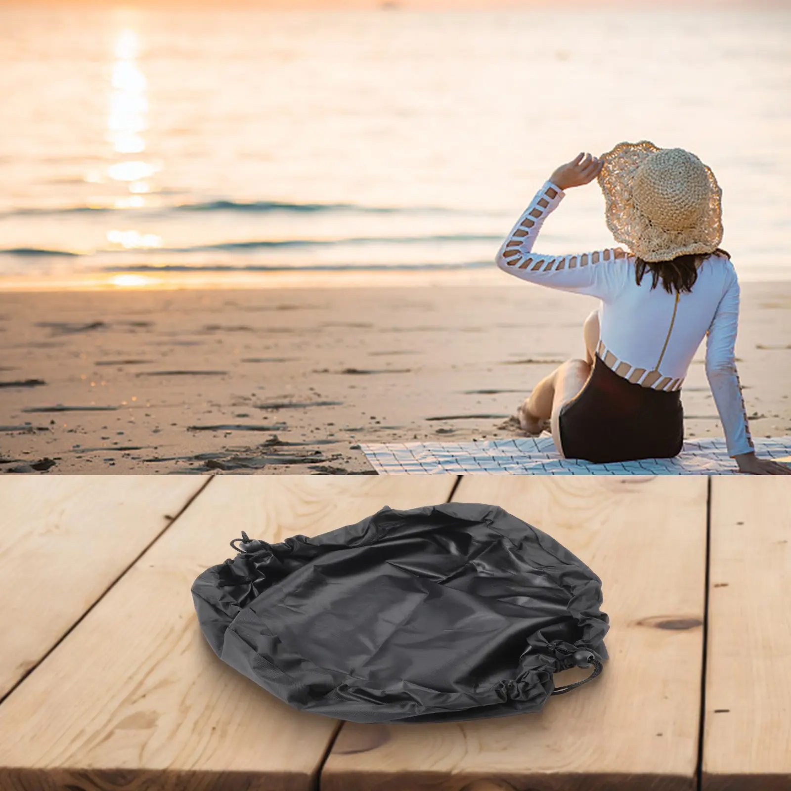 Protects Gear From Sand For Boating Portable Drawstring Bag Multi-purpose Changing Mat Available In Three Sizes
