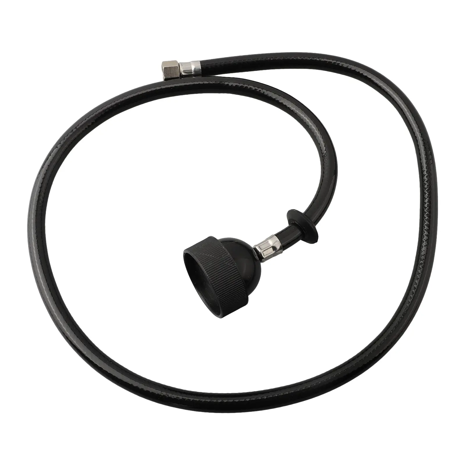 Shampoo Bed Nozzle Faucet Nozzle For Hair Salon Barber Shop With Black Rubber Hose Faucet Extension Nozzle Shampoo Sprayer