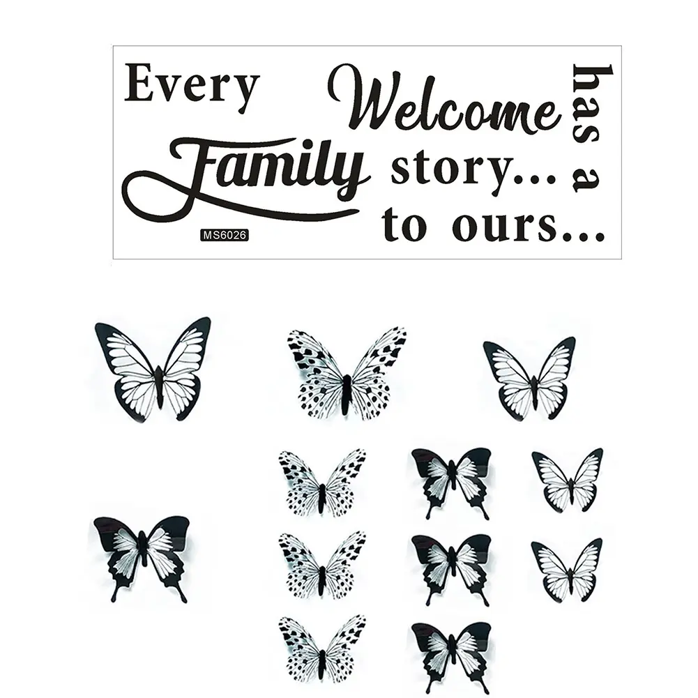 Brand New High Quality Hotel Living Room Office Study Corridor Wall Stickers Family Decor Home Large Quotes Removable