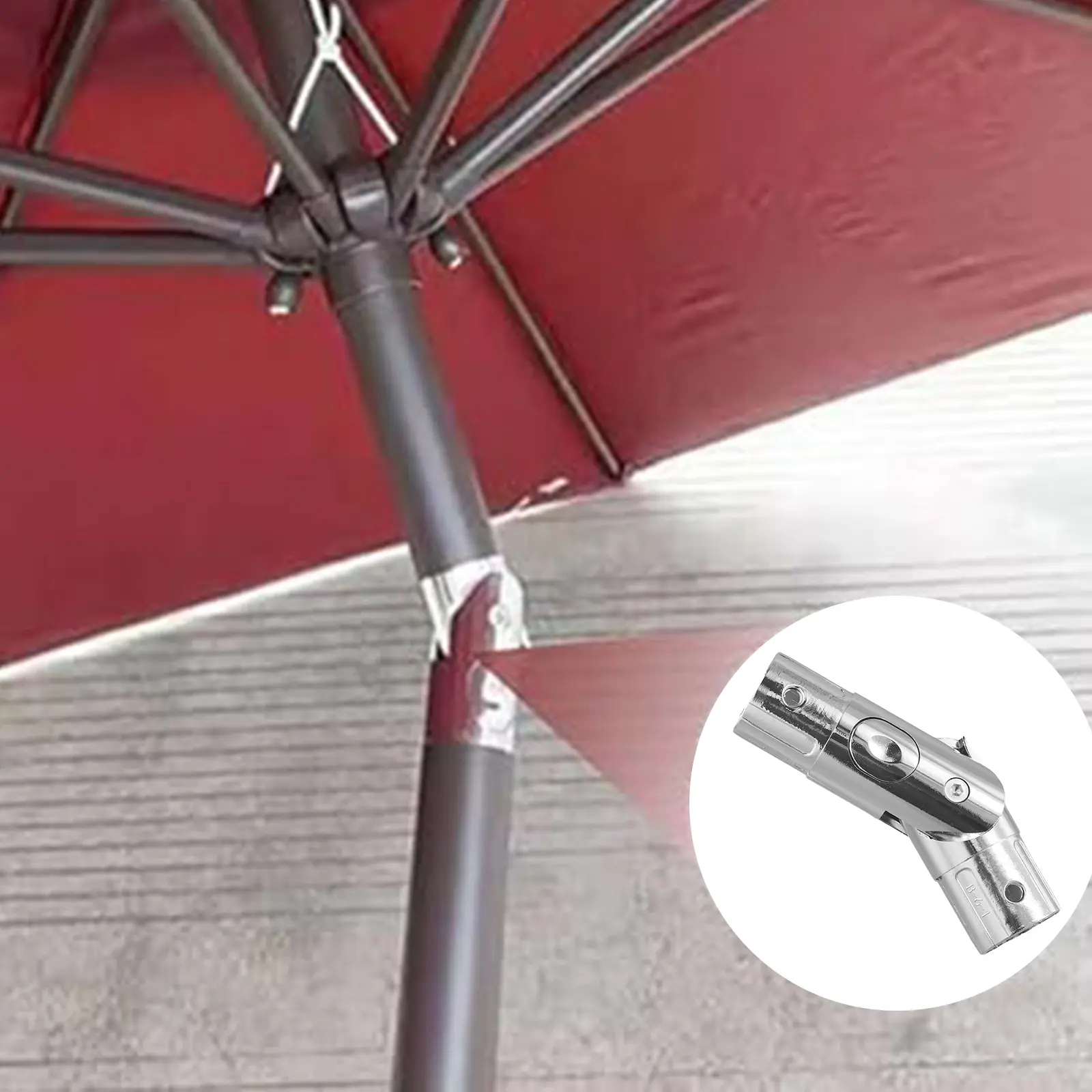 For Patio Umbrellas Umbrella Button Adjuster Umbrella Tilt Adjuster Outdoor Patio Silvery Color Stability And Durability