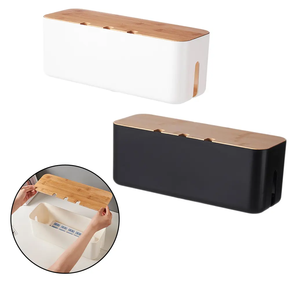 Clutter Management Data Cable Management Office Setup Insulating ABS Plastic Material Tidy Workspace Cable Management