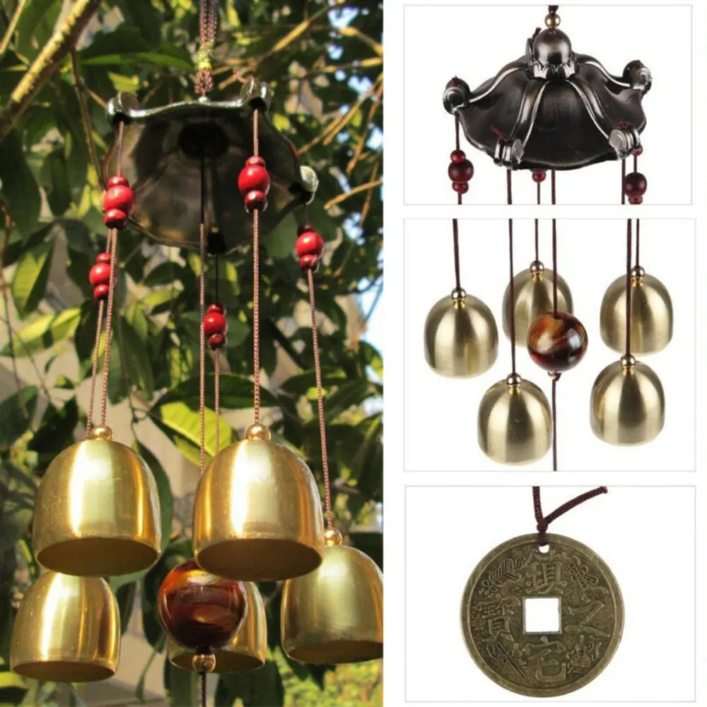 Garden Decor Parts Wind Chime Parts Smooth Accessories Ancient Coin Garden Yard Outdoor WindChimes 5 Copper Decor