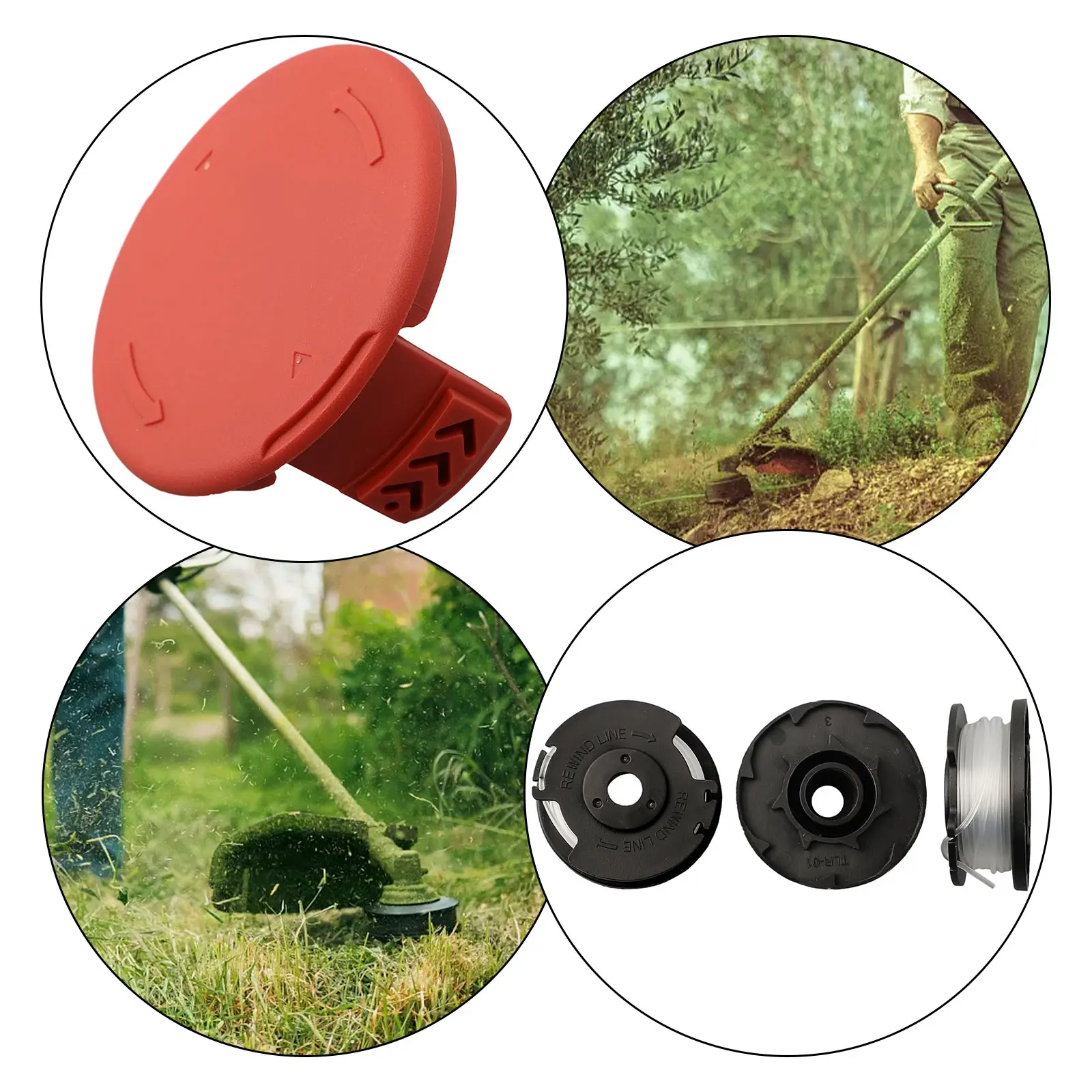 High Performance Spool Line with Cap Cover for Hyper Tough Cordless Models HT1940100306 & HT1940100307 Enhance Your Trim Work