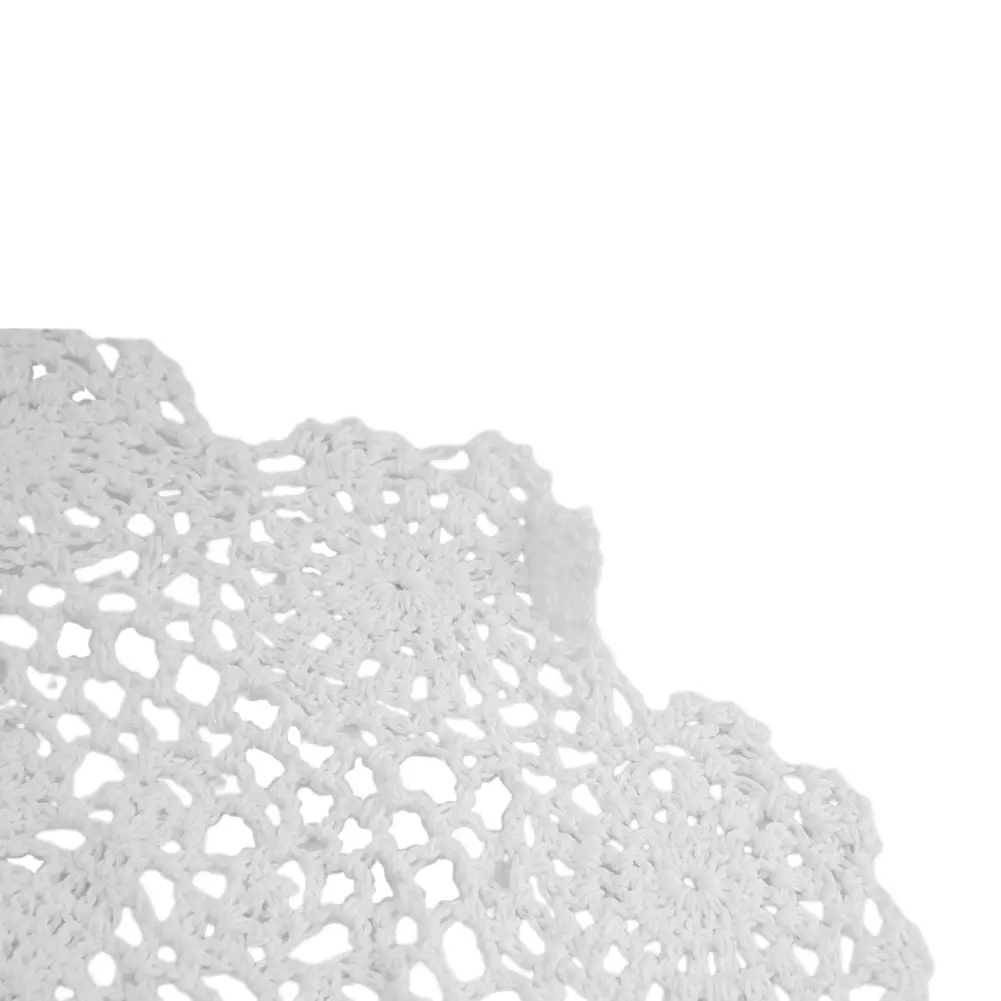 Tables Placemat Crochet Crochet flower Decoration Dining Handmade Home Living room Round 1PC Brand new Fashion