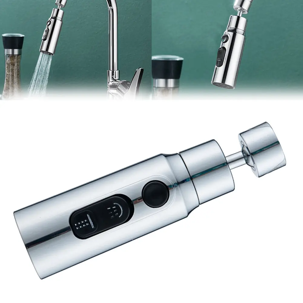 360 Faucet Pressurized Water Easy Installation Powerful Water Flow Unique Design User-Friendly ABS Construction