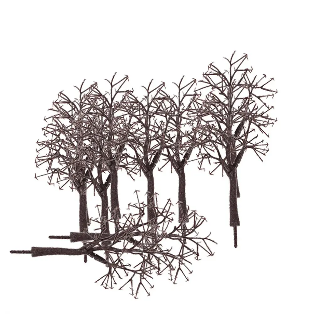 Model Withered Tree Landscape Building with 10 Model Trees Suitable for Railway Models Sand Table (11CM Height)