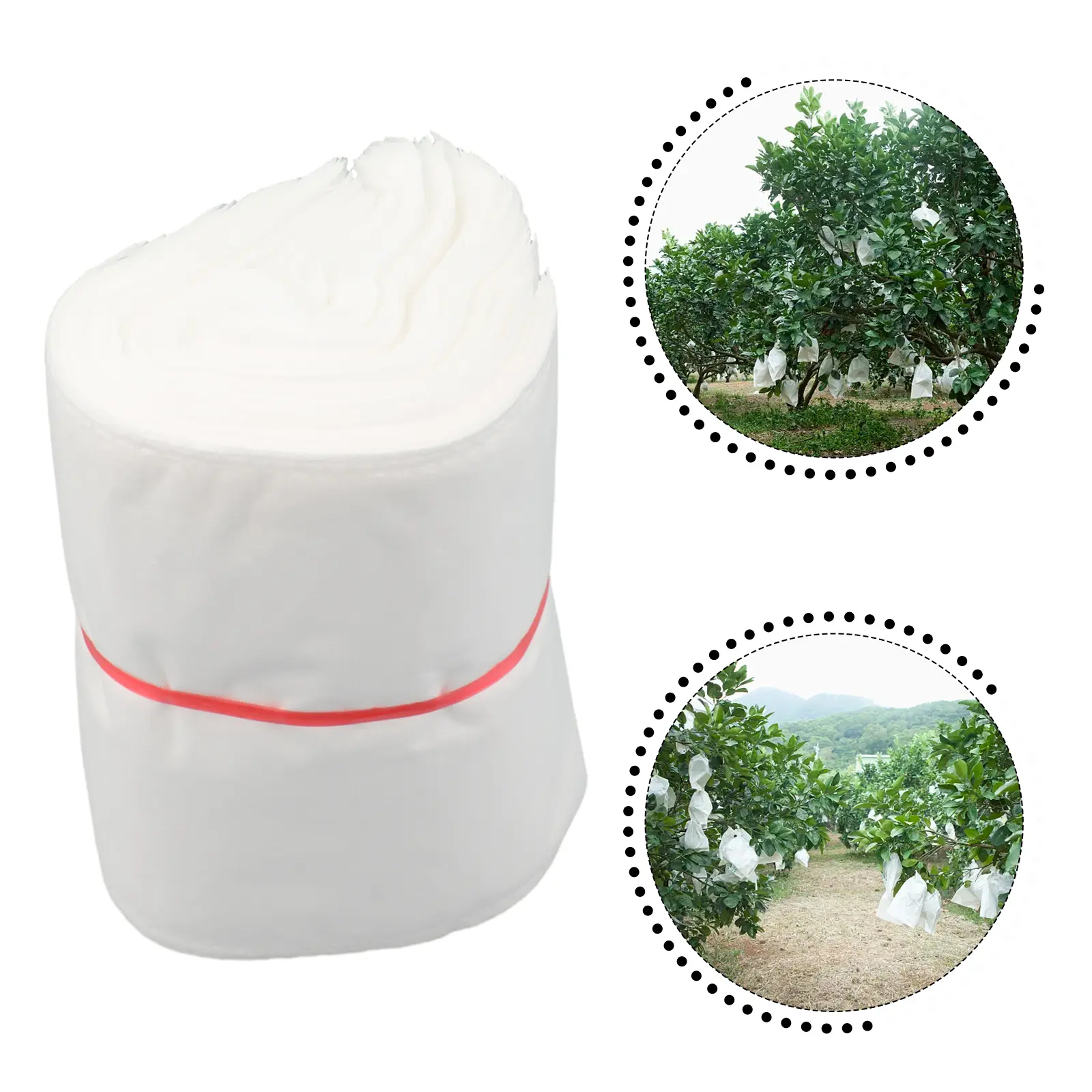 100PCS Fruit Cover Net Bags Non Woven Fabric ProteFor ction for Apples Peaches and More EffeFor ctive Against Birds