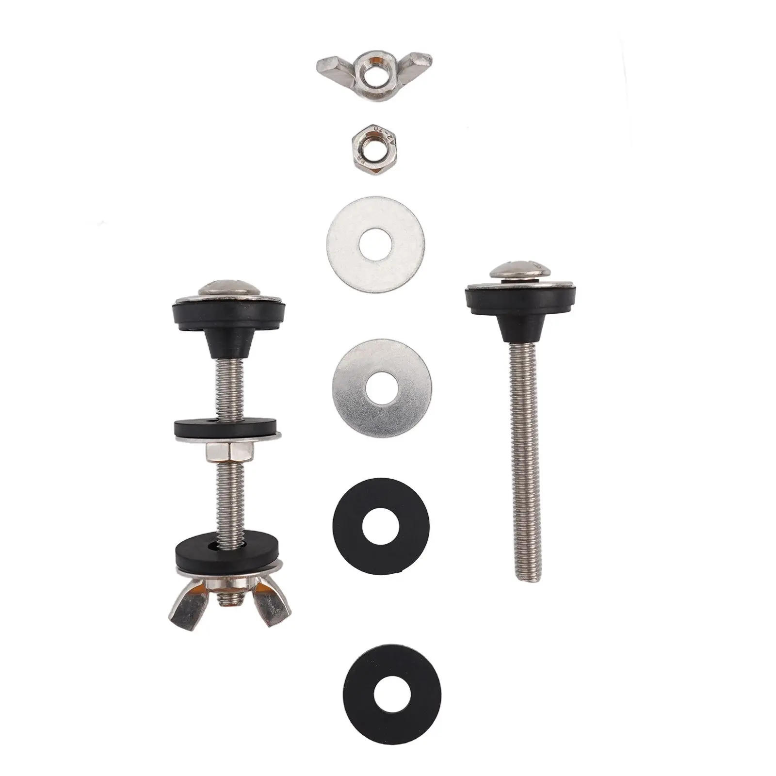 Bathroom Screws Bolts Stainless Steel Reliable Support Split Washer Bathroom Gadgets Bowl Bolt Kit Easy Installation
