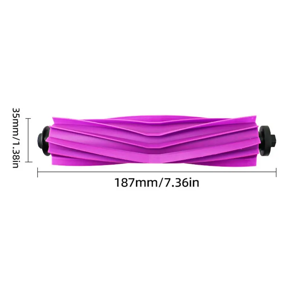 Regular Use For Cleaning Robot Vacuum Cleaner Rubber Roller Brush Robot Filter Perfect For Homes With Pets Long-lasting Material