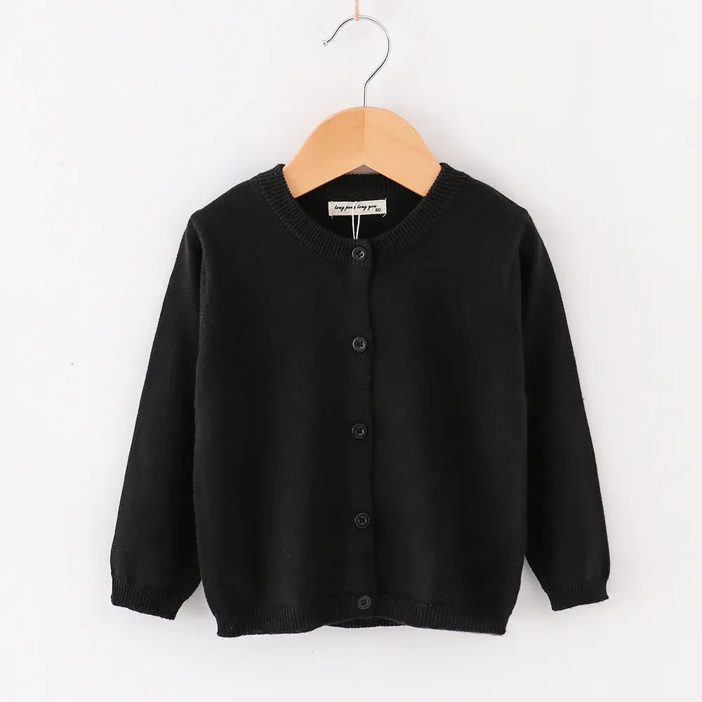 Autumn New Girls Cardigan Sweater Coat Spring Children Casual Jacket Toddler Baby Kids Wool Knitted Cardigan For Boys 1-6 Years