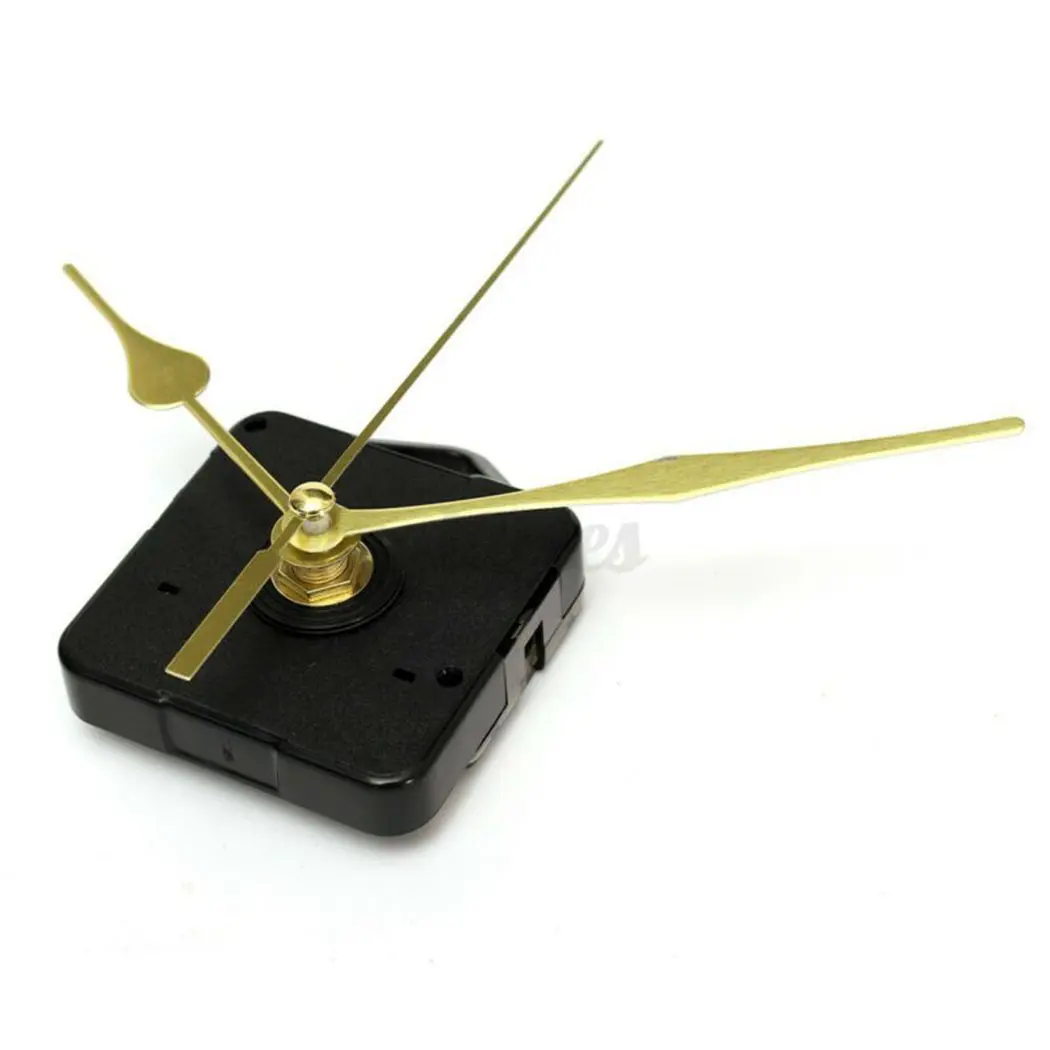 Gold Hands And Long Hands Quartz Clock Movement Accessories Silent Machine Wall Hands Pointer Set Spindle Mechanism Repair Kit