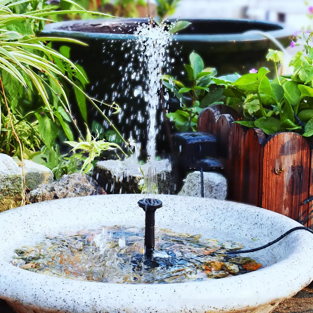 5W5V Solar Water Pump Garden Decoration With Plug-in Solar Panel Fountain 180L/h Solar Power Parts  Accessories