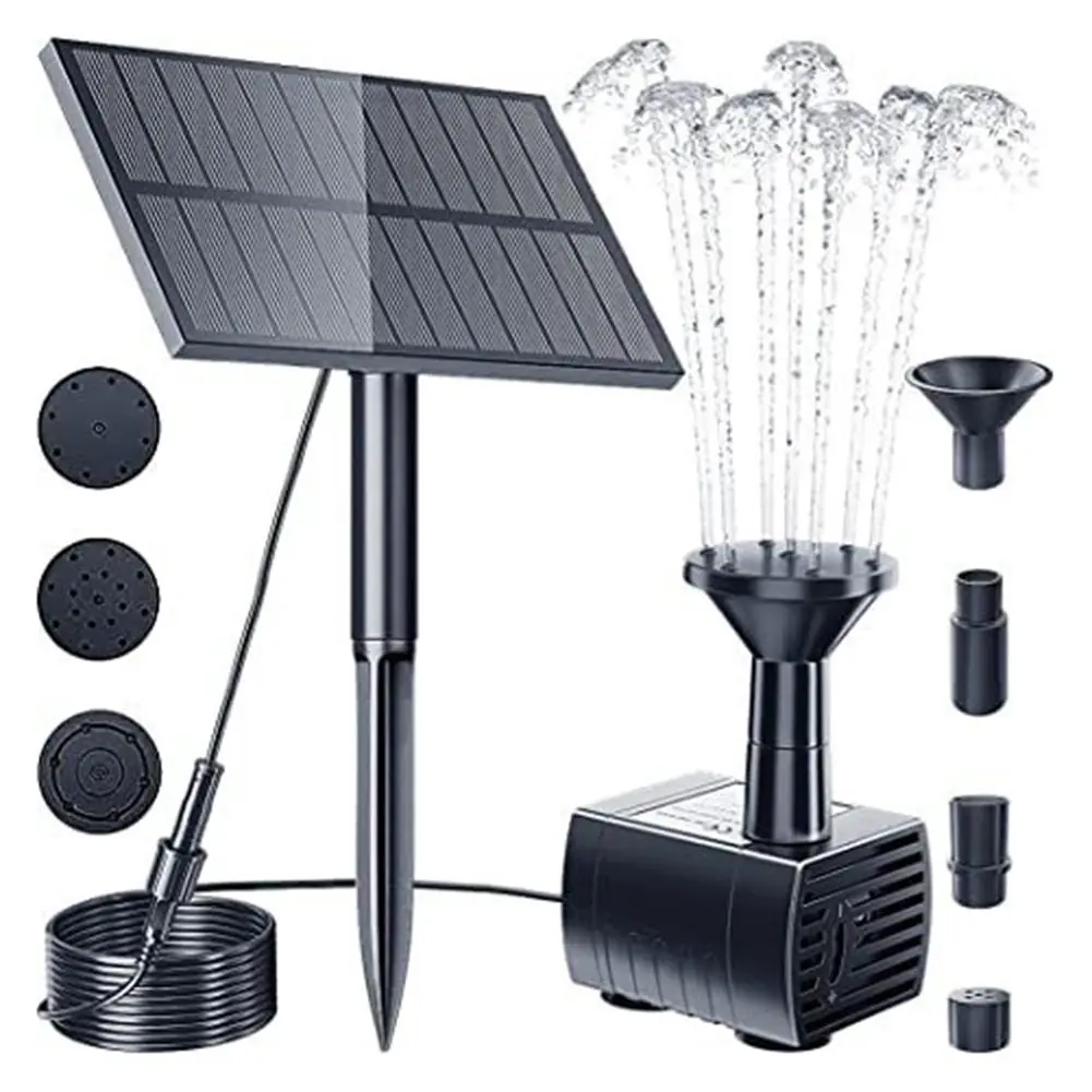 5W5V Solar Water Pump Garden Decoration With Plug-in Solar Panel Fountain 180L/h Solar Power Parts  Accessories