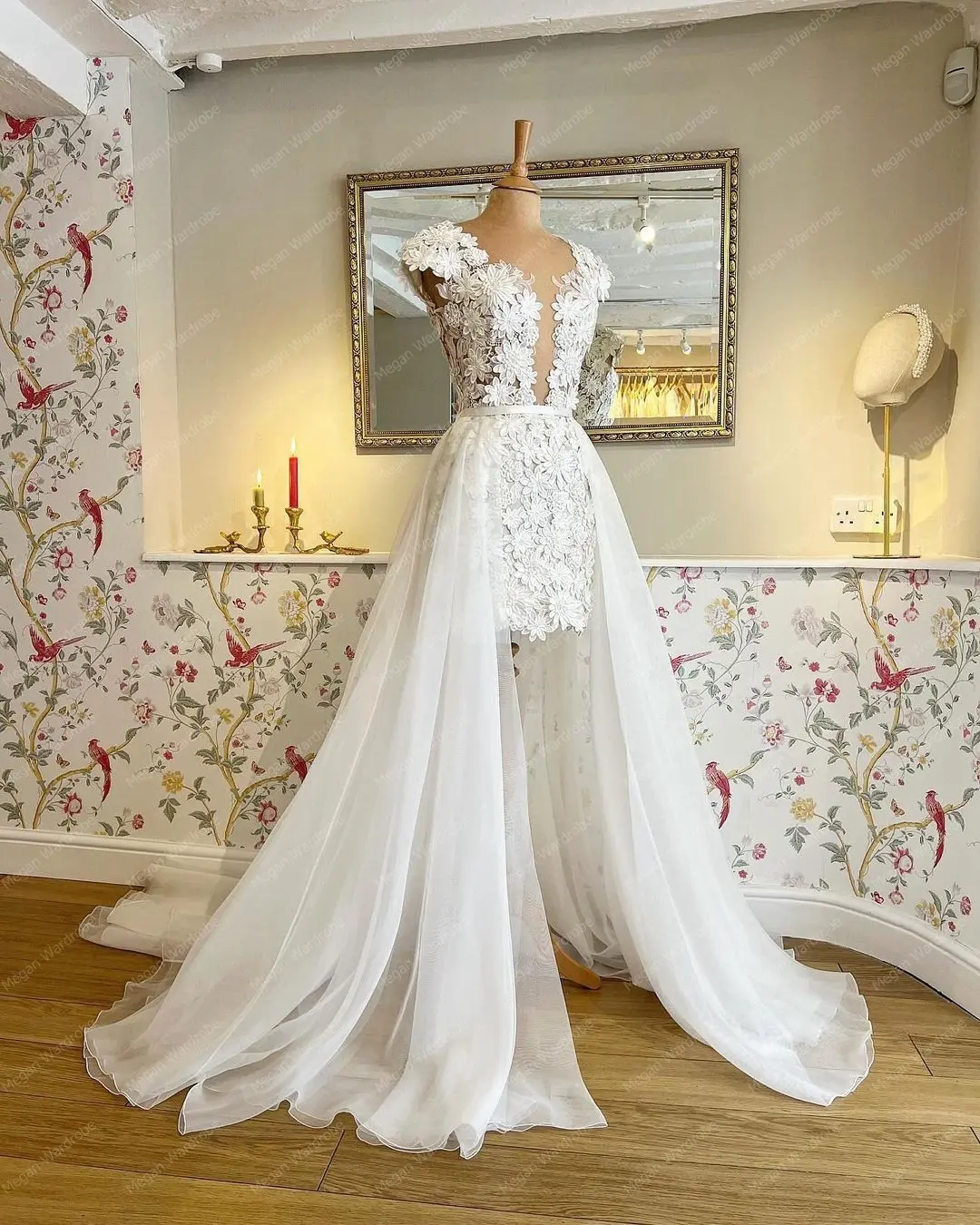 Elegant Tulle Detachable Train For Wedding Dress Custom Made   Bridal Overskirt Women Formal Prom Skirts Long Maxi Fashion