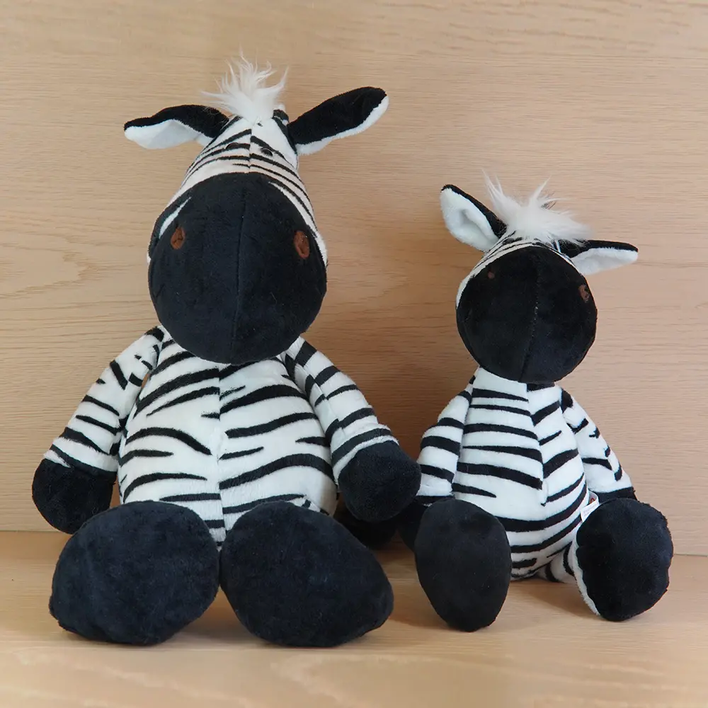 25/35cm Soft Forest Animal Cute Zebra Plush Toys Kawaii Jungle Stuffed Dolls For Children Birthday Presents