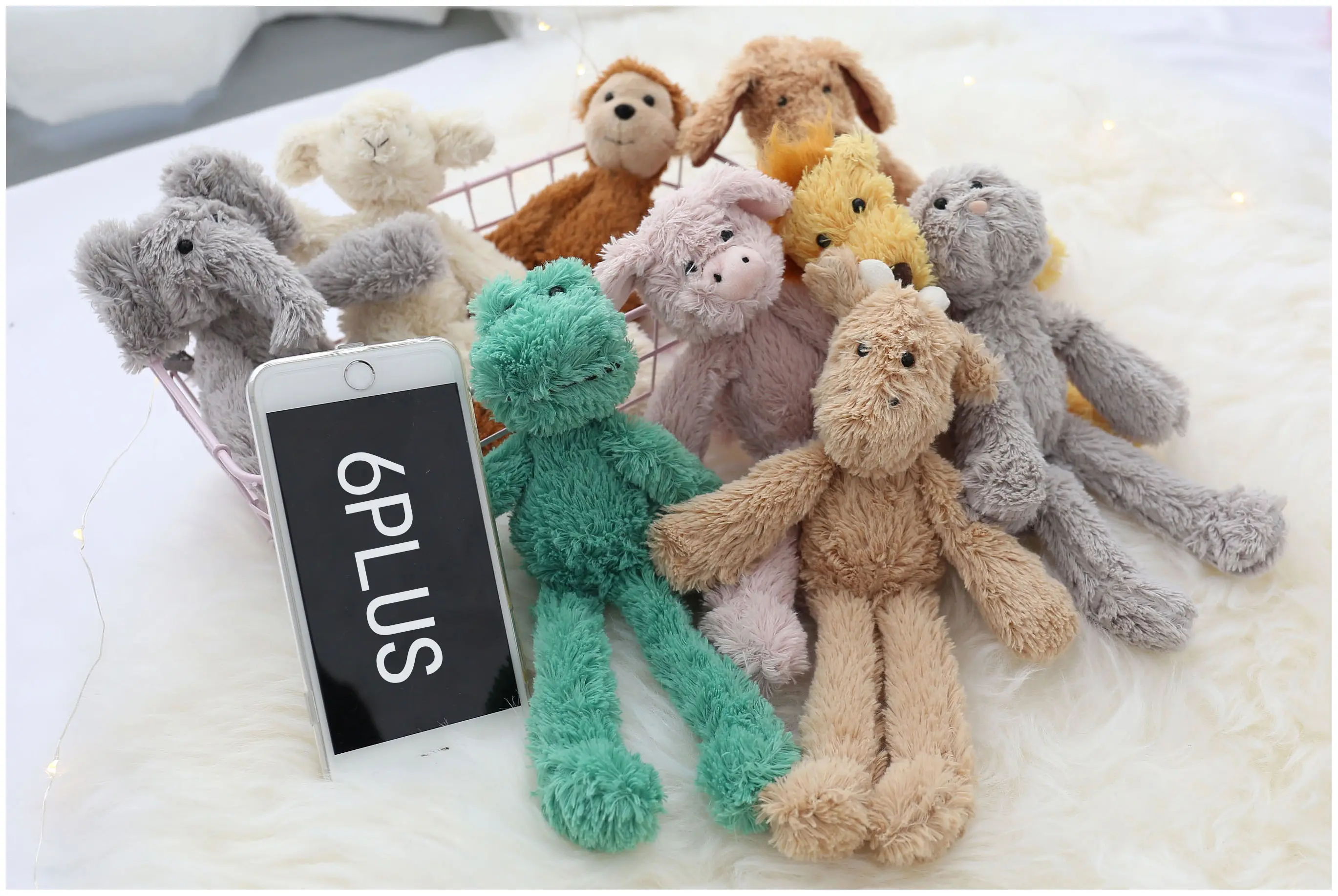 25cm Cute Animal Plush Toys Stuffed Elephant Lion Dog Sheep Monkey Plush Doll Toys for Kids Baby Children