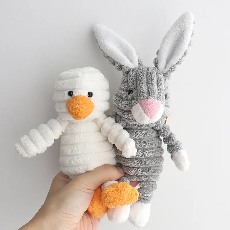 15cm Mini Stuffed Animal Keychain Cute Cartoon Fox Bunny Duck Panda Lion Monkey Bag Accessories Plush Toys
