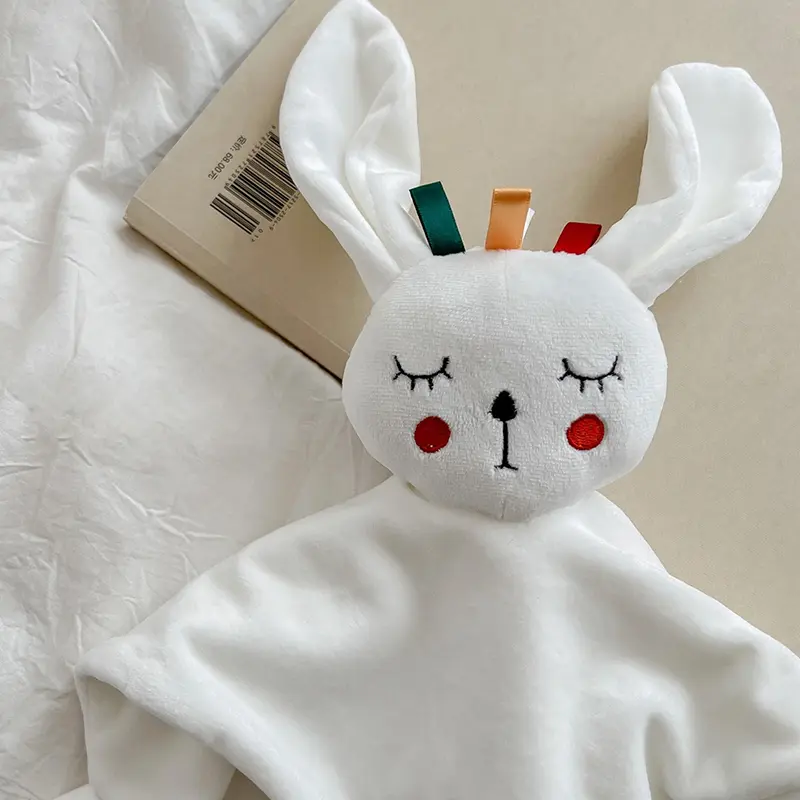 Baby Taggies Baby Blankets With Stuffed Animal Toys - Security Blanket Newborn Comfort Towel  Infant Snuggle Blankie