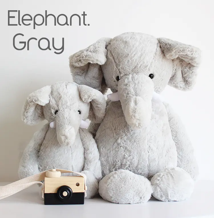 40cm Gray Elephant Stuffed Animal Baby Sleep Toys  Soft Plush Cute Fluffy Appease Toy Children Gifts