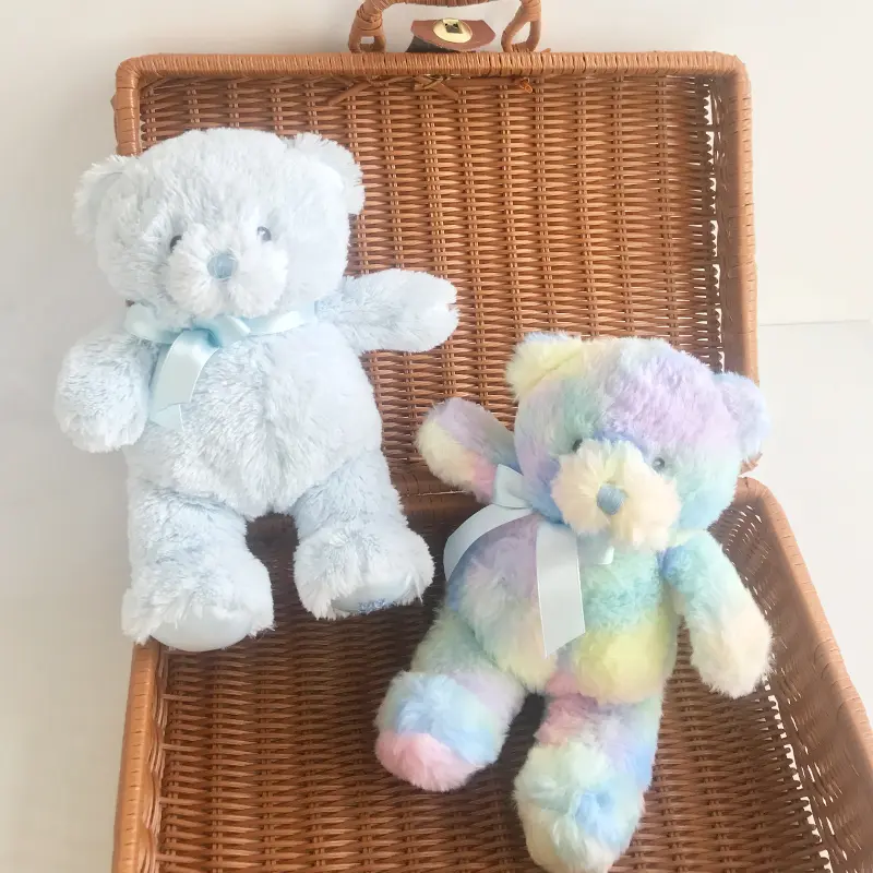 Rainbow Plush Stuffed Animal Teddy Bear Colorful Bear Doll Toy for Girl Boy Baby Gift
