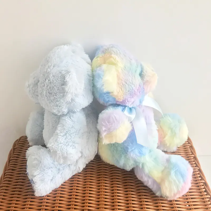 Rainbow Plush Stuffed Animal Teddy Bear Colorful Bear Doll Toy for Girl Boy Baby Gift