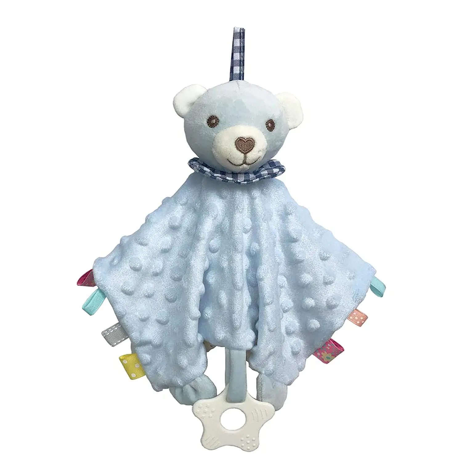 Baby Blankets With Stuffed Animal Appease Toys - Security Blanket Newborn Minky Dot Comfort Towel with Tags Snuggle Blankie