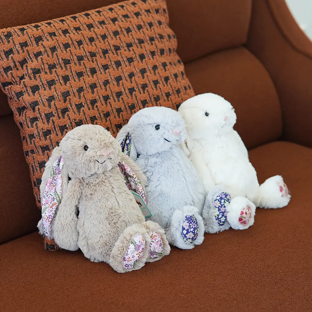 Long Ear Bunny Cartoon Toy Dolls For Kids Adorable Rabbit Stuffed Animal Doll Children Sleeping Companion Birthday Wedding Gift