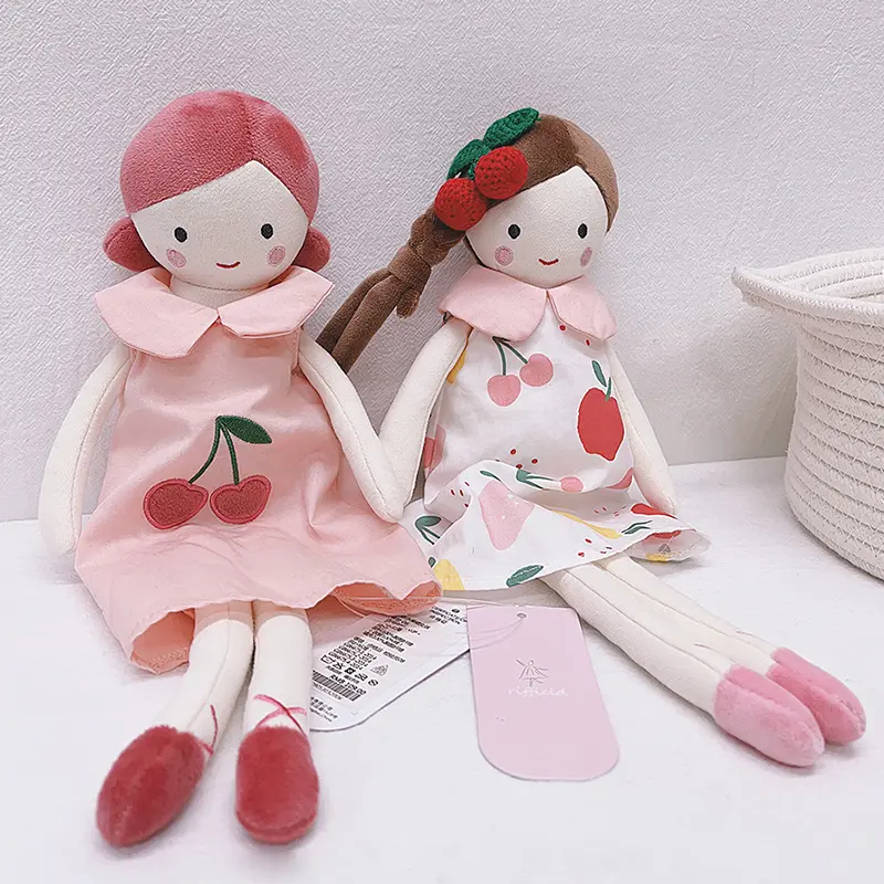 35cm Fairy Angela Dolls With Beautiful Fruit Dress For Girls Soft & Cuddly Plush Toys Baby Gift