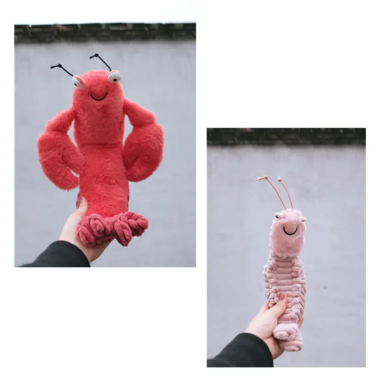 New Larry Lobster Plush Toys Soft Animals Crab Stuffed Baby Dolls Cute Plush Pippi Shrimp Toys For Baby Kids Children Funny Gift
