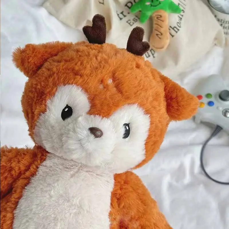 40cm Cartoon Deer Plush Toy Soft Animal Stuffed Doll Home Decor Kids Family Xmas Decoration Gift