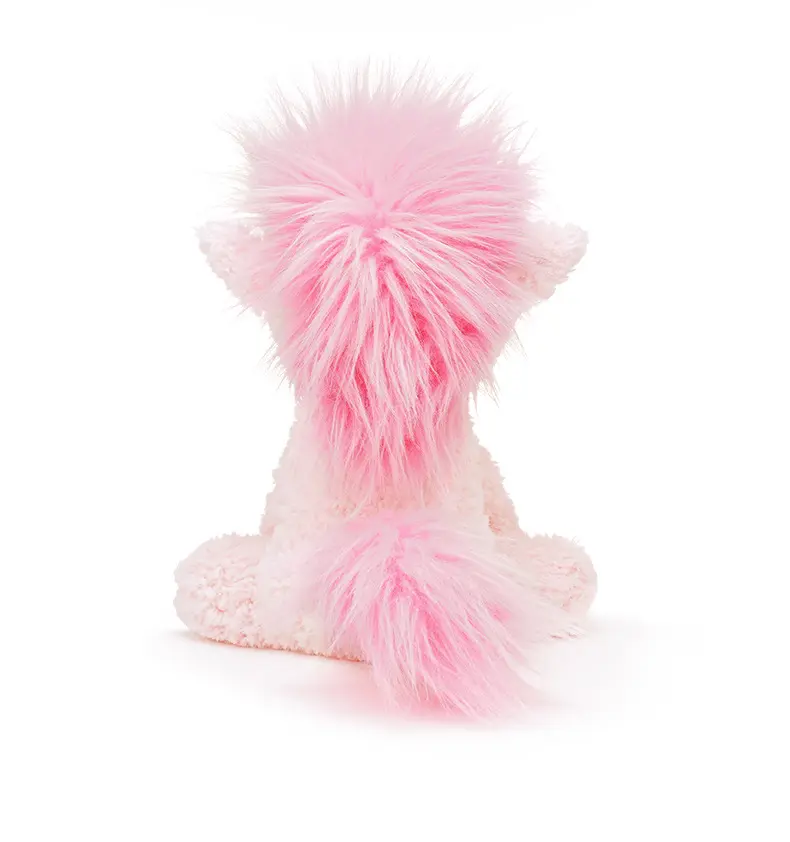 23/30cm Soft Fluffy Plush Toys Cute Pink Horse Dolls Children Birthday Gift Girls Accompany Appease Toys