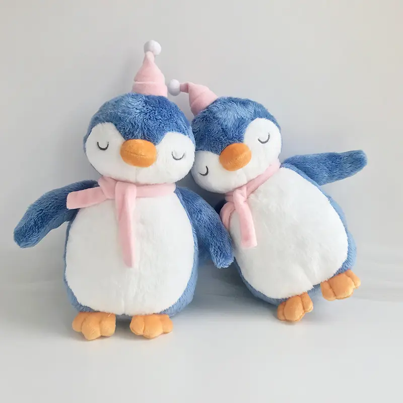 Cute Big Ear Bunny Plush Doll Cartoon Penguin Stuffed Animals Dress Rabbit Doll Soft Baby Accompany Sleeping Pillow Home Decor