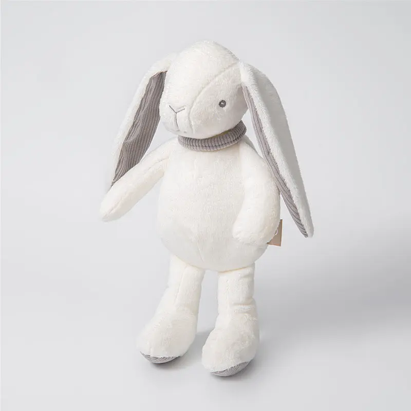 36CM Long Ear Bunny Stuffed Animal, Soft Stuffed Bunny White Rabbit Plush Toys, Sleep Appease Doll for Girls