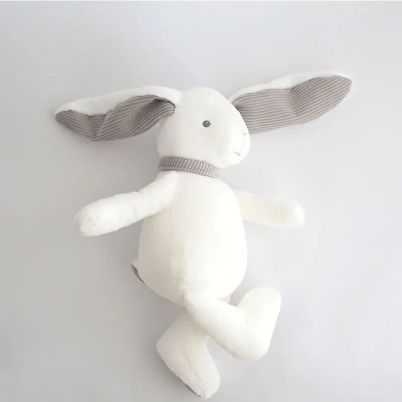 36CM Long Ear Bunny Stuffed Animal, Soft Stuffed Bunny White Rabbit Plush Toys, Sleep Appease Doll for Girls