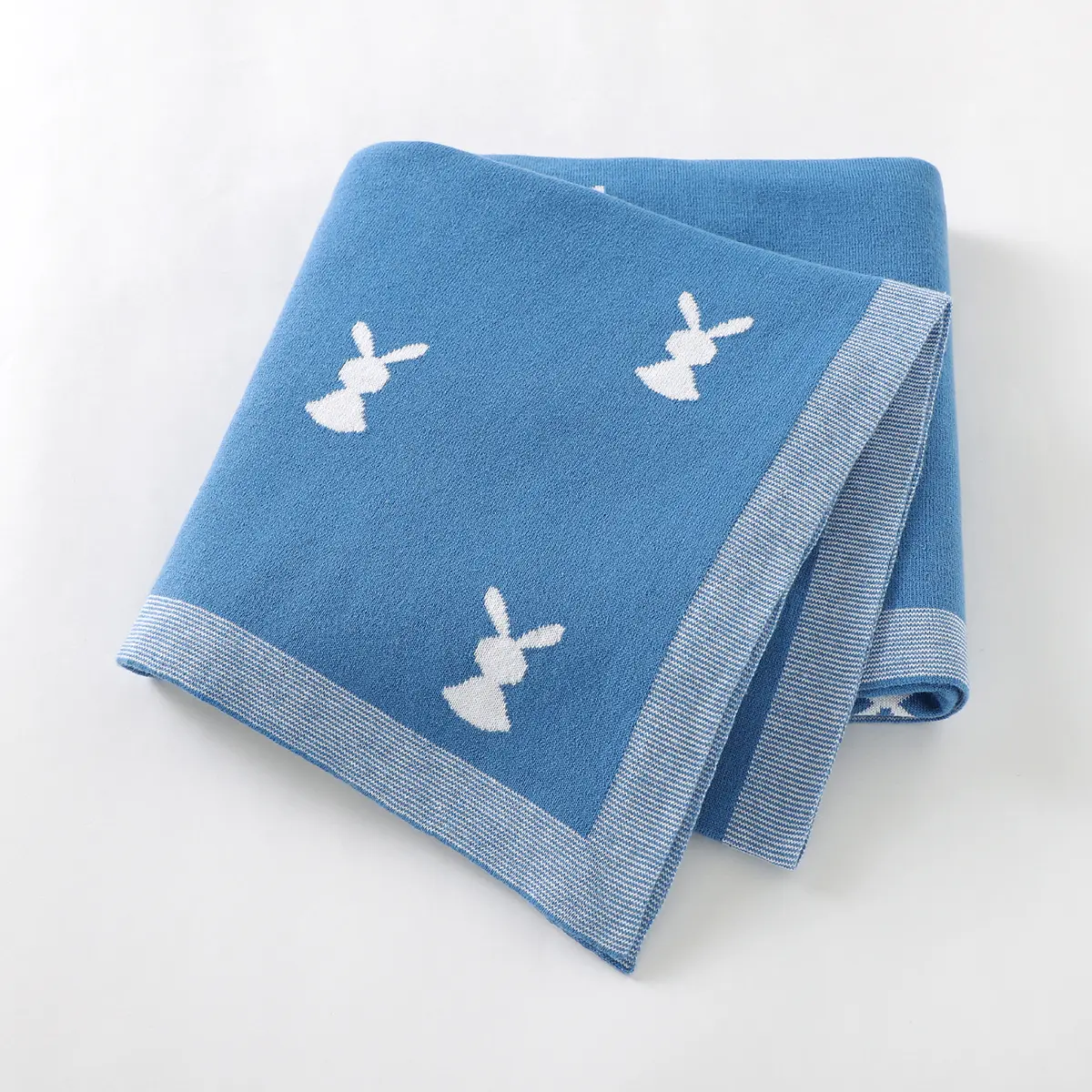 Newborn Baby Blanket Cotton Knitted Infant Bed Sleeping Covers Quilts Toddler Boy Girl Stroller Wrap Swaddle