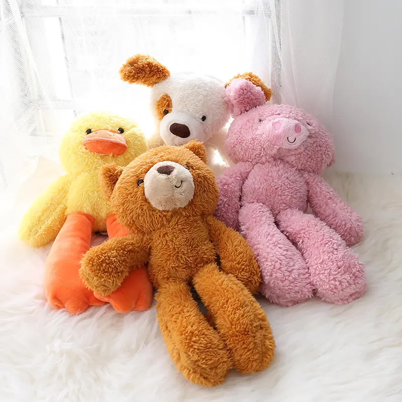 Cute Cartoon Animal Toys Kawaii Bear Pig Dog Cat Monkey Plush Doll Stuffed Toy For Children Birthday Xmas Gifts