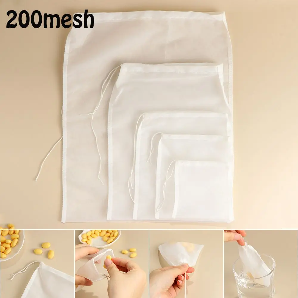 Nut Milk Bag Big Commercial Grade Reusable Almond Milk Bag Strainer Fine Mesh Nylon Cheesecloth Cold Brew Coffee Filter