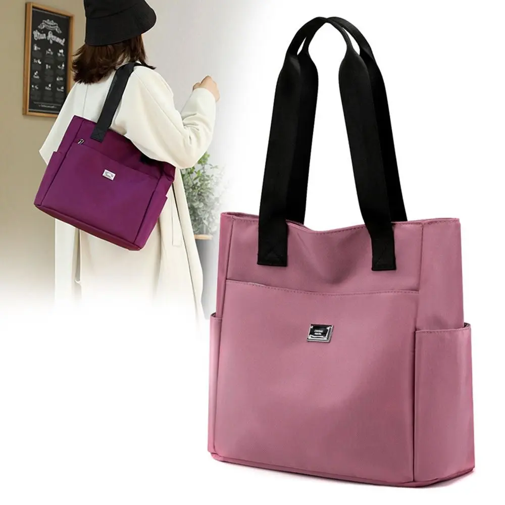 Nylon Large Capacity Shoulder Bag Tote Bags Lightweight Waterproof Practical Handbag For Work School And Travel High Quality