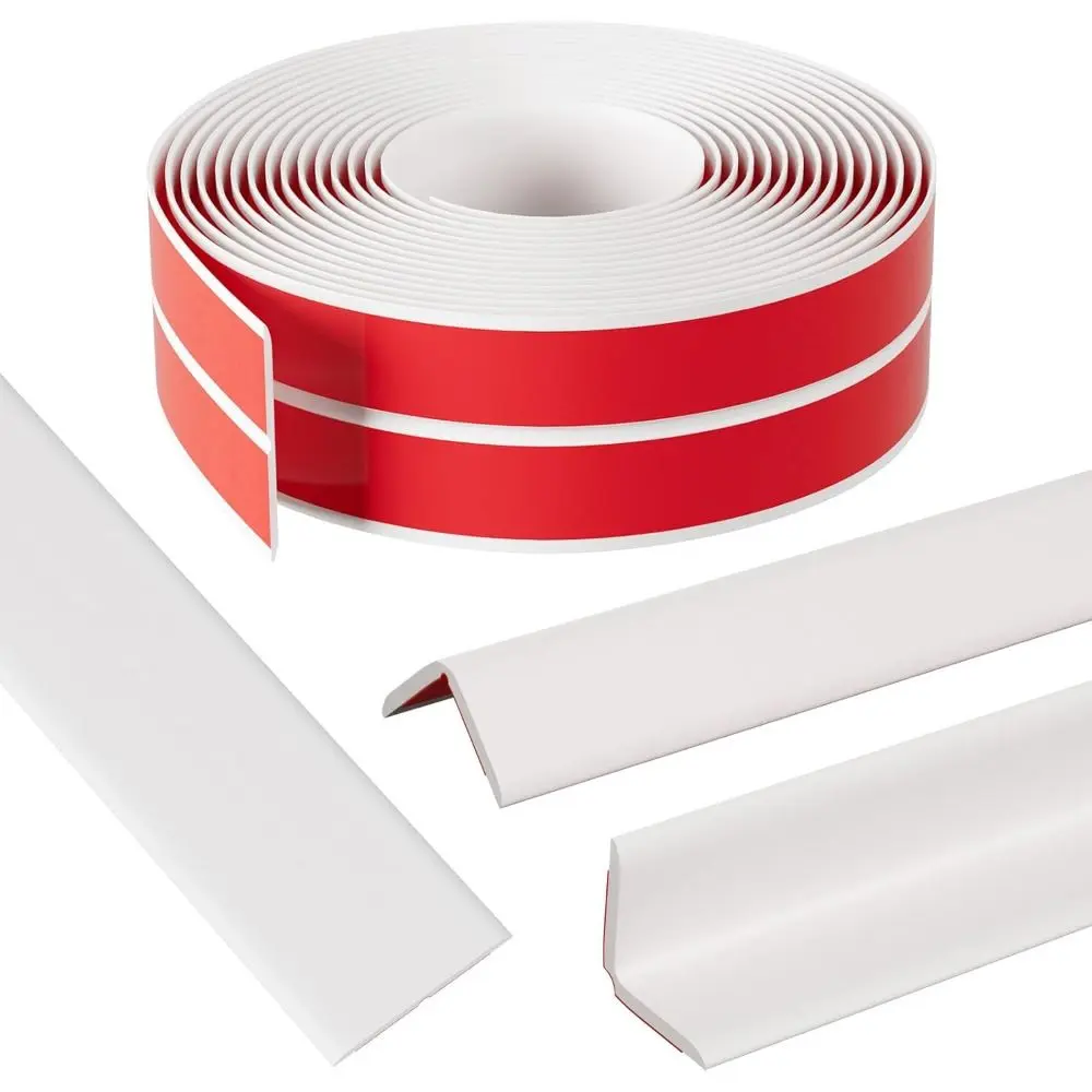 Inside Outside Corner Trim Moulding Self Adhesive Flexible Wall Corner Protector Edge Guards Caulk Strip Floor Transition Strip