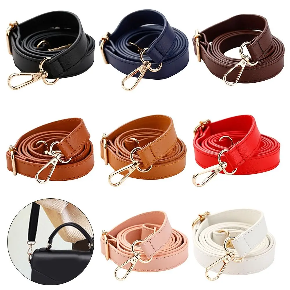 Fashion Leather Bag Strap Adjustable Bag Handle Replacement Handbag Belts Women Leather Shoulder Bag Parts Bag Accessories 130cm
