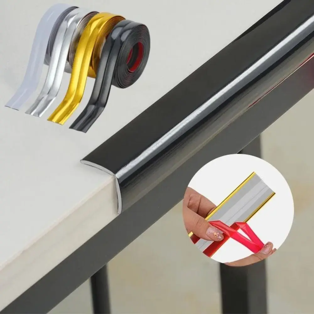 Self-Adhesive Wall Corner Molding Trim Tape PVC Anti-collision Strip Waterproof Tile Beauty Seam Sticker