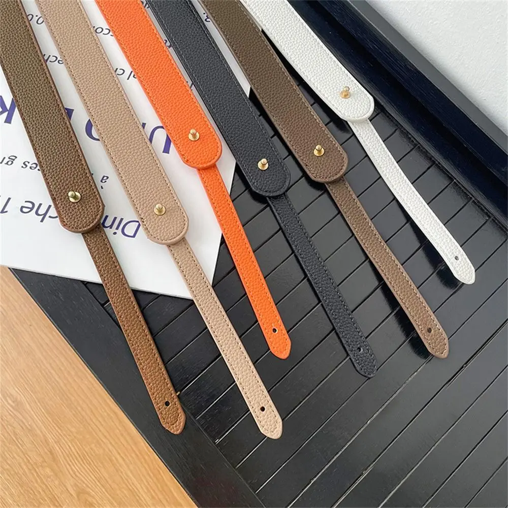 PU Leather Solid Color Bag Strap Women Handbag Belt Wide Shoulder Bag Strap Replacement Adjustable Bag Strap Bags Accessories