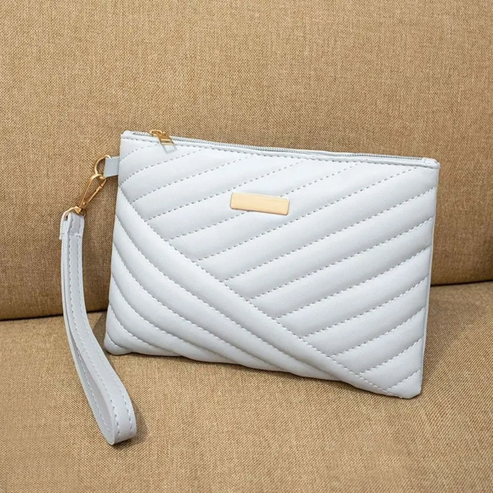 Women Wristlet Bag Stylish Women Leather Envelope Bag Shopping Traveling Portable Small Purse Clutch Wallet