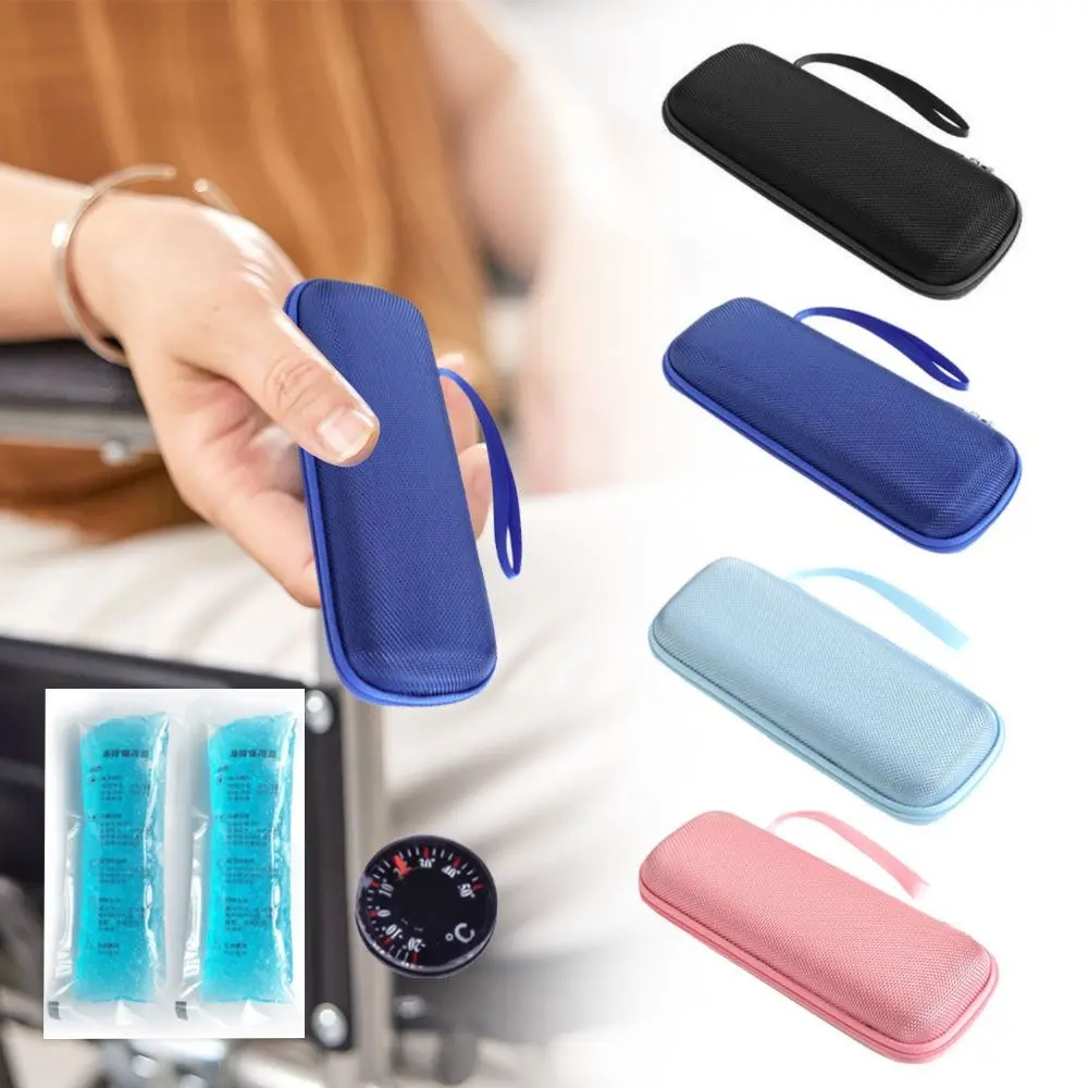 Durable EVA Insulin Cooling Bag Waterproof Thermal Insulated Insulin Cooler with Gel Glaciated Cold Storage Bag Diabetics