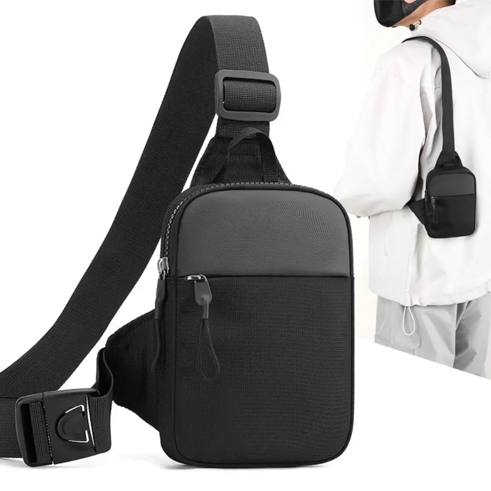 New Canvas Men's Chest Bag Sport Mini Shoulder Crossbody Bag Phone Handbag Cross Small Sling Pack