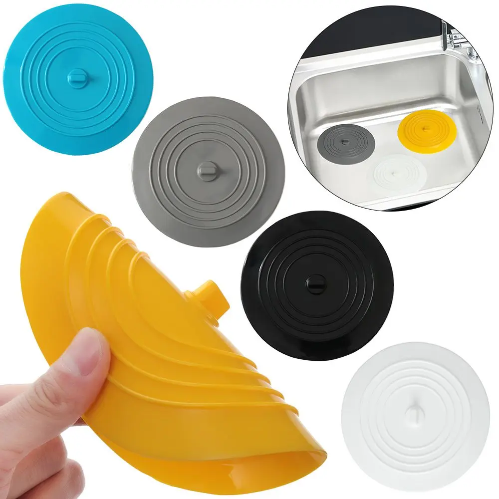 15cm Large Silicone Drain Cover Water Sink Plug Kitchen Sink Bathtub Hair Stopper Bathroom Leakage-proof Plug Bathroom Supplies