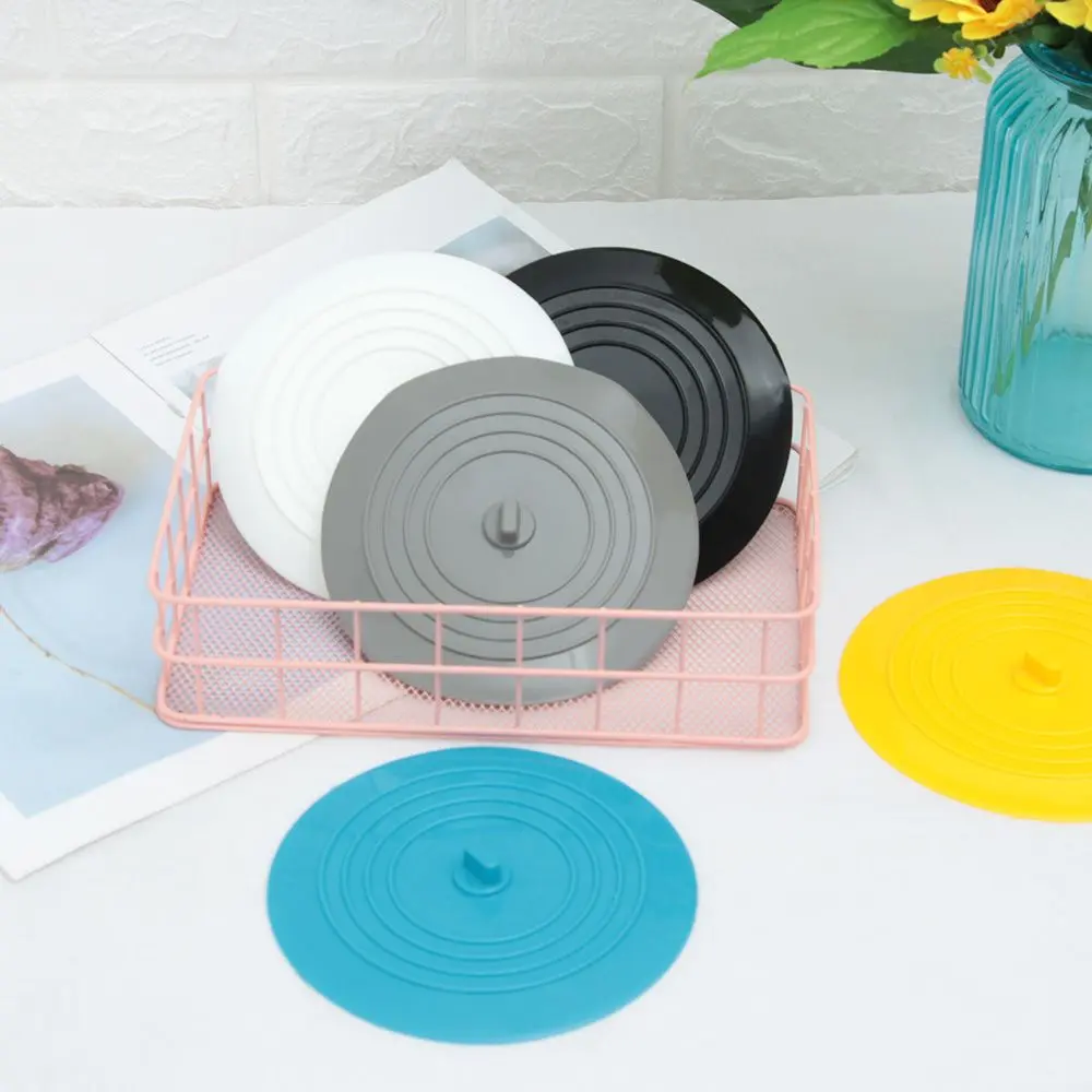 15cm Large Silicone Drain Cover Water Sink Plug Kitchen Sink Bathtub Hair Stopper Bathroom Leakage-proof Plug Bathroom Supplies