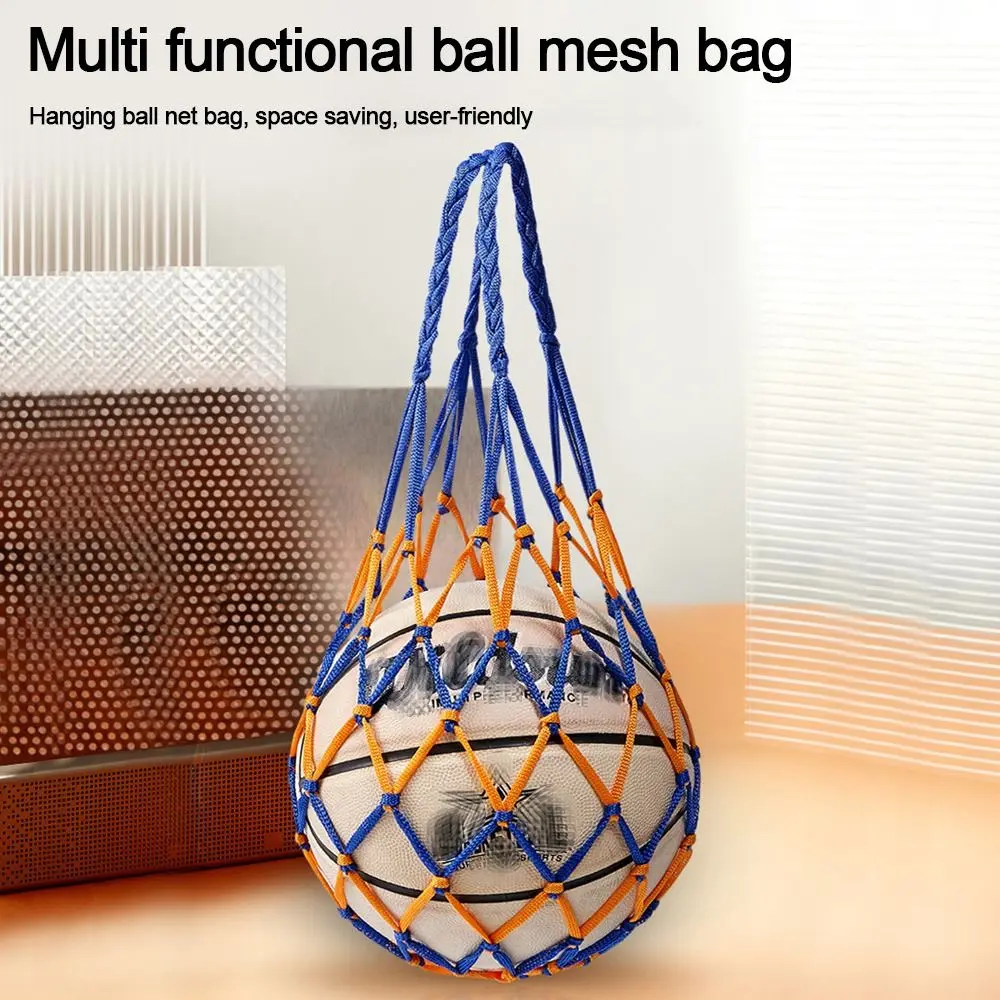 1Pc Nylon Basketball Carry Bag Youth Football Drawstring Self Trainer Kick Net Soccer Volleyball Ball Storage Bag